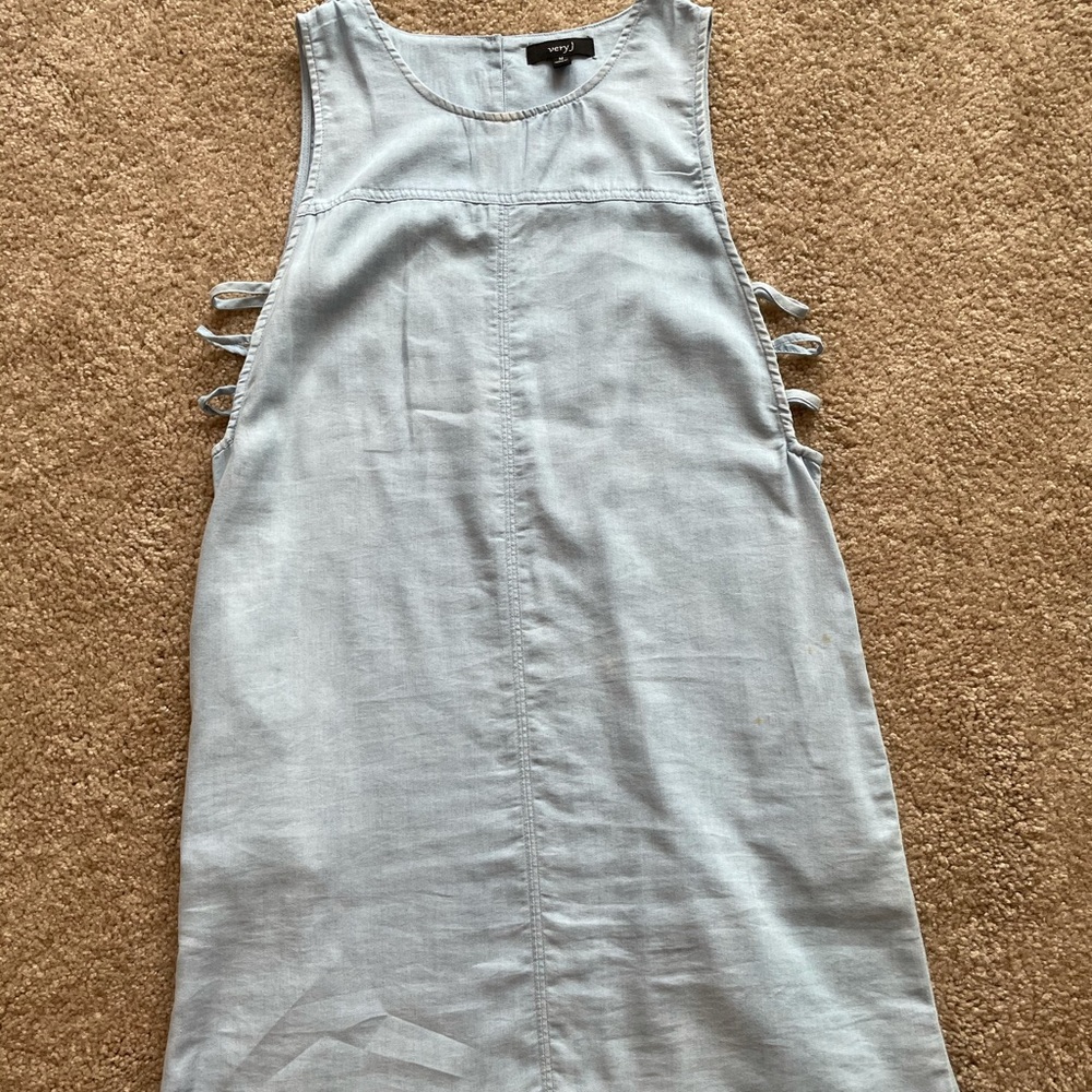 Light denim boutique shift dress